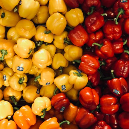 yellow and red bell peppers